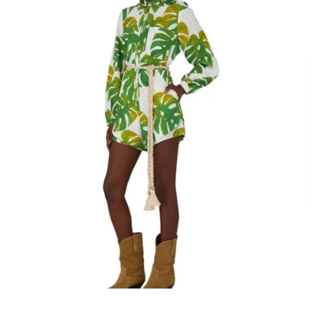 FARM Rio Tropical Leaf Print Jumpsuit - Picture 2 of 11